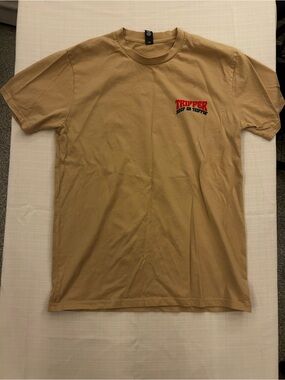 Tripper Tan Short-Sleeve Tee red graphic Logo